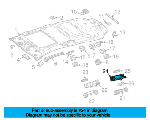 A2138151631 - Mercedes-Benz E-Class All-Terrain Rear Right Inside Handle Mount
