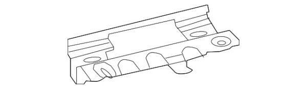 A2138151631 - Mercedes-Benz E-Class All-Terrain Rear Right Inside Handle Mount