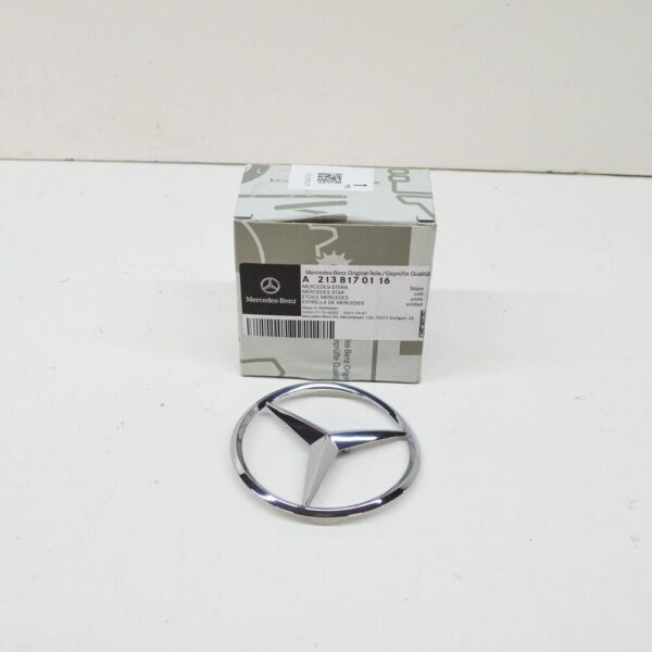A2138170116 - MERCEDES BENZ E W212 Rear Trunk Lid Emblem Badge A2138170116 NEW GENUINE