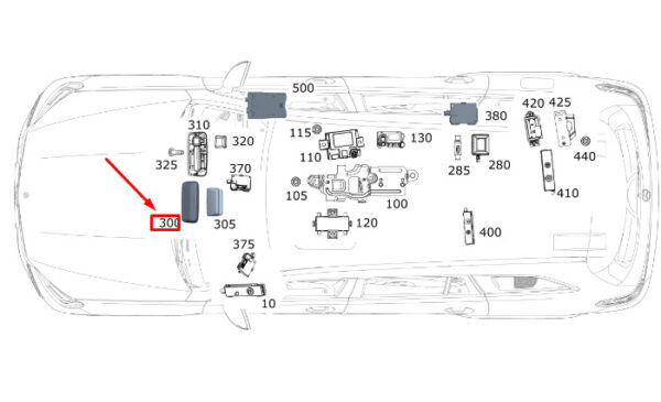 A2138270000 - MERCEDES-BENZ GLE W167 Instrument Panel Antenna Cover A2138270000 NEW GENUINE