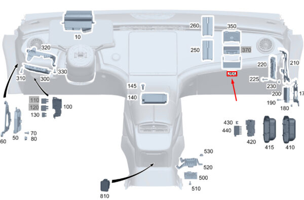 A2138270500 - NEW MERCEDES-BENZ GLE W167 GREAT SYSTEM CONTROL UNIT BRACKET A2138270500 GENUINE