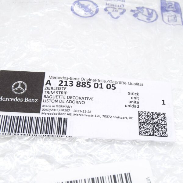 A2138850105 - MB E W213 AMG bumper spoiler strip front left A2138850105 original part