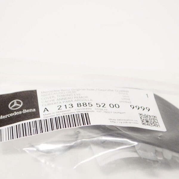 A21388552009999 - MB E W213 AMG Front Tow Hook Cap Cover A21388552009999 GENUINE