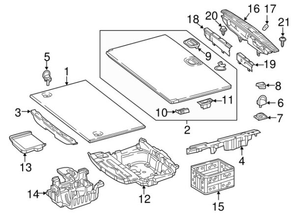 A2138990700 - NEW MERCEDES-BENZ E-CLASS REAR FLOOR MEMORY A2138990700 ORIGINAL