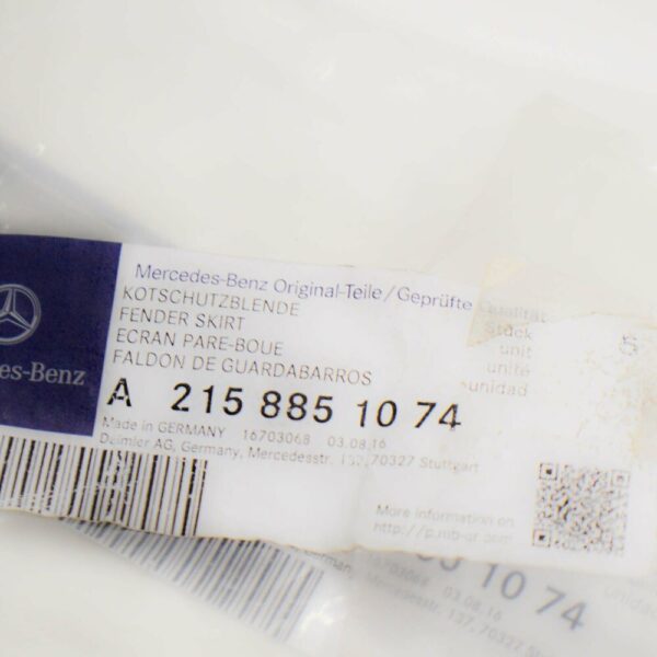 A2158851074 - NEW MERCEDES BENZ CL C215 FRONT RIGHT CHROME MOULDING TRIM A2158851074 ORIGINAL