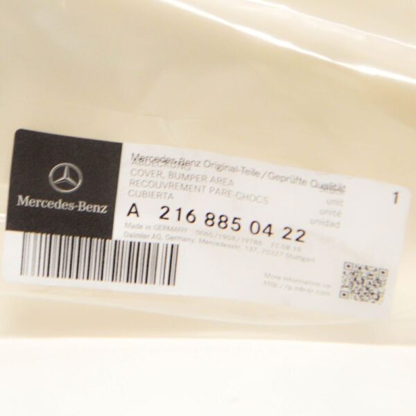 A2168850422 - NEW MB CL C216 AMG FRONT BUMPER LOWER CENTER COVER A2168850422 ORIGINAL