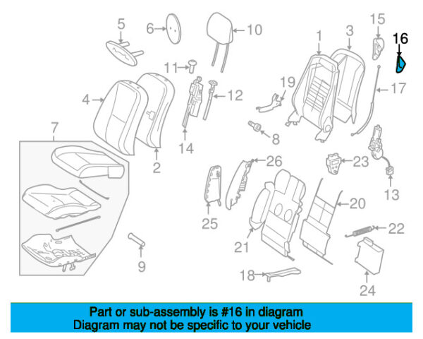 A21691802308487 - Mercedes-Benz CL-Class C216 Front Seat Lock Cover A21691802308487