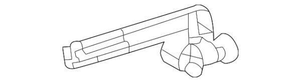 A2187330214 - Mercedes-Benz CLS-Class C218/X218 Rear Right Exterior Door Handle Reinforcement