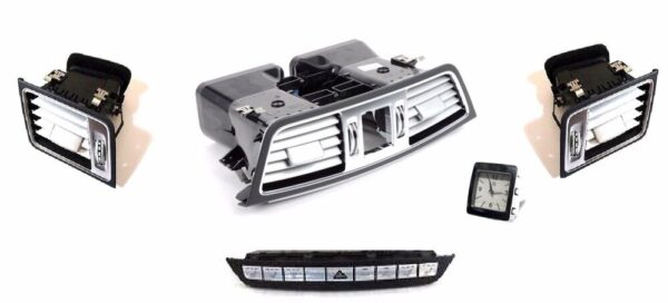 A2188270000 - New OEM MERCEDES C207 LCI Front Analog Clock With Aluminium Vents And Hazard Kit