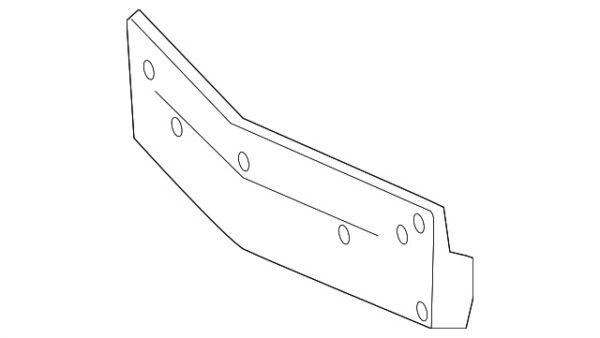A2188850681 - Mercedes-Benz CLS-Class C218/X218 Front Outer License Plate Frame