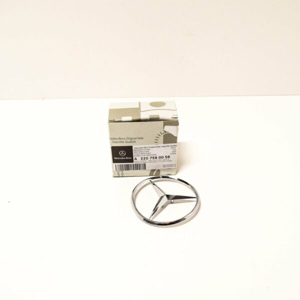 A2207580058 - New Genuine MERCEDES-BENZ MB W220 S Rear Trunk Boot Badge Emblem A2207580058