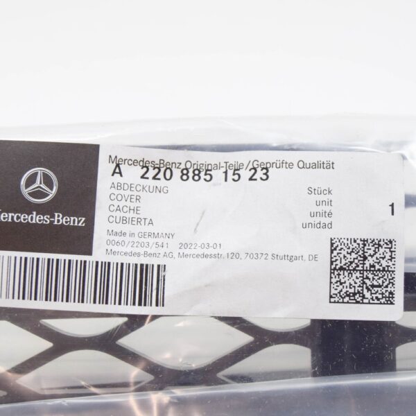 A2208851523 - MERCEDES-BENZ S-CLASS W220 Front Bumper Lower Grille A2208851523 NEW GENUINE
