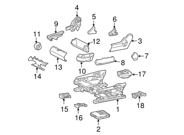 A22091915201A26 - Mercedes-Benz S-Class W220 Front Left Outer Seat Track Cover A22091915201A26