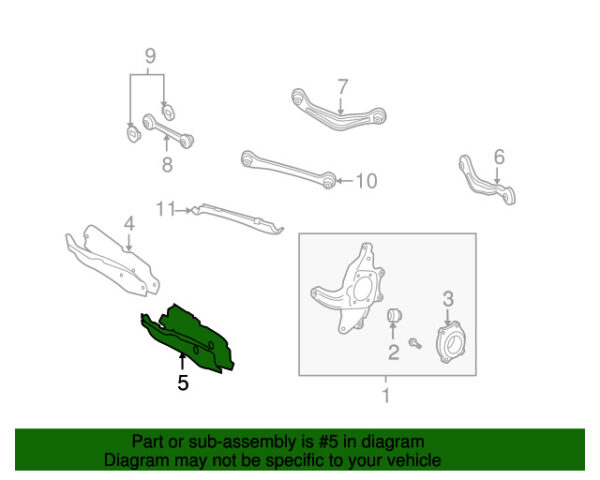 A2213520588 - NEW MERCEDES-BENZS CL-CLASS REAR SUSPENSION MASTER A2213520588