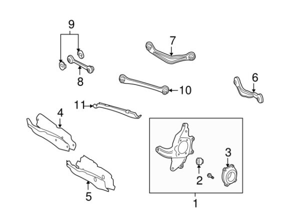 A2213520588 - NEW MERCEDES-BENZS CL-CLASS REAR SUSPENSION MASTER A2213520588