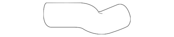 A2215014084 - MERCEDES-BENZS CLASS DRIVE MOTOR INVERTER RADIATOR HOSE A2215014084