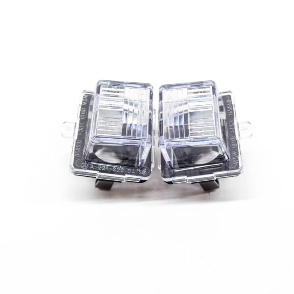 A2218200456 - Mercedes-Benz S Class W221 license plate lights pair A2218200456 NEW REAL