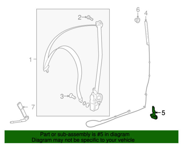 A2218680214 - MERCEDES-BENZS CLASS RIGHT SEAT BELT HEIGHT ADJUSTMENT CLASS A2218680214