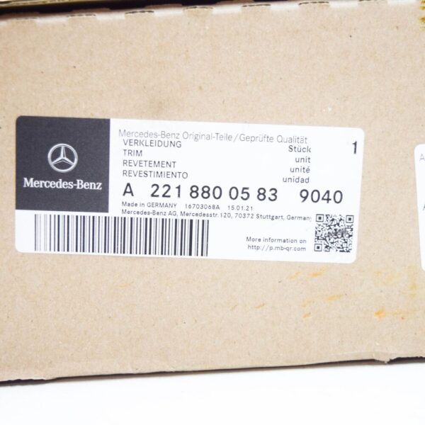 A22188005839040 - Mercedes Benz S W221 front bumper radiator grille AMG 22188005839040 NEW ORIGINAL