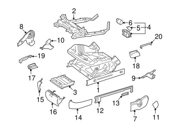 A22191810309051 - NEW MERCEDES-BENZS CLASS RIGHT INNER SEAT TRACK COVER A22191810309051 GENUINE