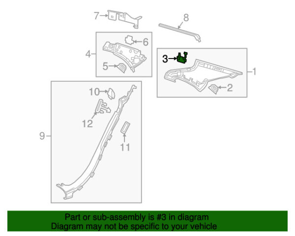A22269513001B88 - NEW MERCEDES-BENZS UPPER CLASS QUARTER PANEL TRIM CAP A22269513001B88 GENUINE