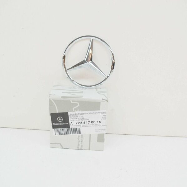 A2228170016 - NEW MERCEDES BENZ S-CLASS W222 ORIGINAL BAULE EMBLEM COVER A2228170016
