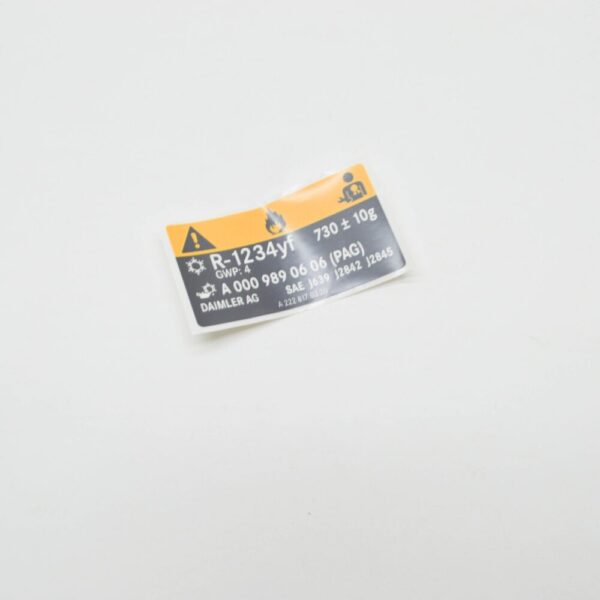 A2228170320 - NEW MERCEDES-BENZ S W222 AIR CONDITIONING INFO LABEL A2228170320 2013