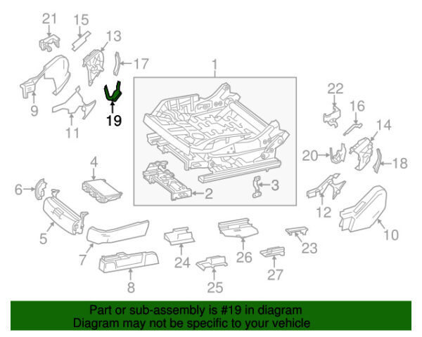 A22291810009051 - NEW MERCEDES-BENZS CLASS FRONT LOWER INTERIOR SEAT TRIM A22291810009051