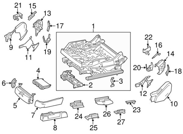 A2229190800648R73 - NEW MERCEDES-BENZS CLASS RIGHT INTERIOR SEAT TRACK COVER A2229190800648R73