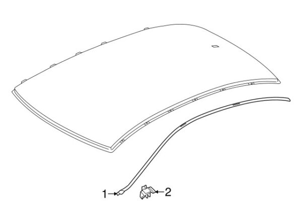 A2229910598 - Mercedes-Benz S-Class W222 Roof Panel Reveal Molding Clip A2229910598
