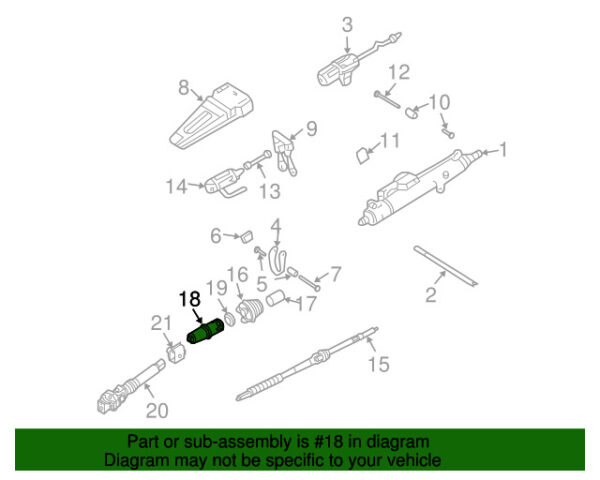A2304620160 - NEW MERCEDES-BENZ SL CLASS OUTER STEERING COLUMN SHAFT SEAL A2304620160 ORIGINAL