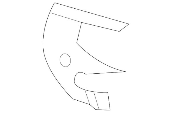 A2308852214 - Mercedes-Benz Center Right Bumper Cover Bracket A2308852214