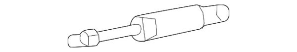 A2309800364 - Mercedes-Benz Hood Lift Support A2309800364