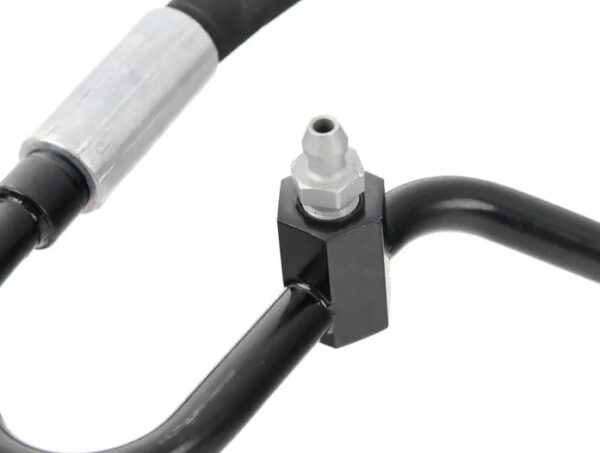 A2309970752 - NEW MB SL R230 AMG VALVE BLOCK TO STRUT REAR LEFT HOSE A2309970752 ORIGINAL