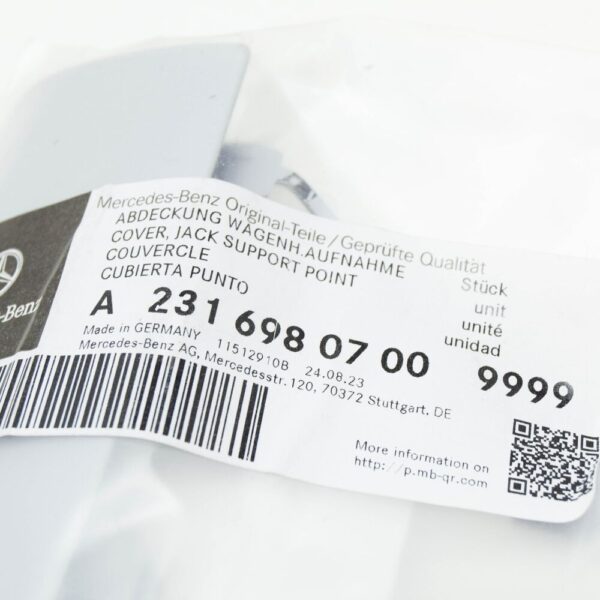 A23169807009999 - Mercedes-Benz SL R231 jack tube cover front left A23169807009999 new