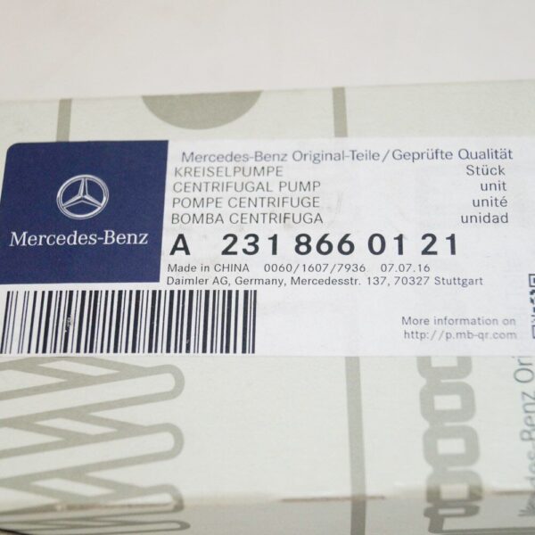 A2318660121 - Mercedes Benz SL R231 windshield washer engine pump A2318660121 original new