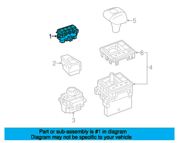 A23190584012A17 - Mercedes-Benz Active Suspension Fashion Switch A23190584012A17