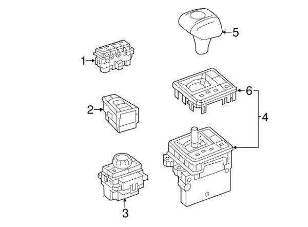 A23190584012A17 - Mercedes-Benz Active Suspension Fashion Switch A23190584012A17