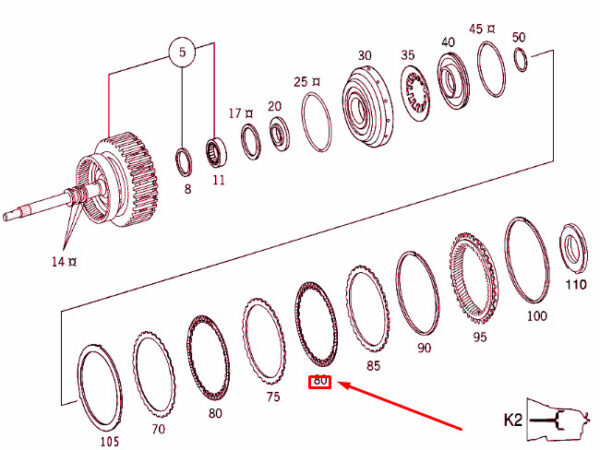 A2402720225 - NEW MB SPRINTER 906 AUTOMATIC TRANSMISSION CLUTCH PLATE A2402720225 OEM
