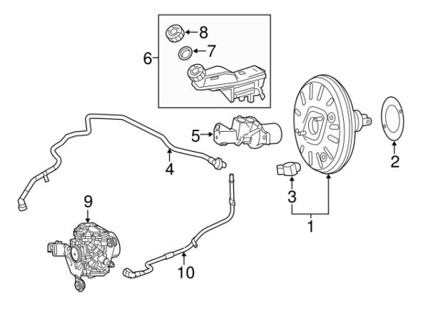 A2424300829 - Mercedes-Benz brake vacuum hose A2424300829