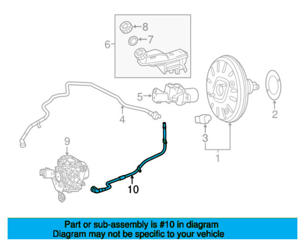 A2424301029 - Mercedes-Benz brake vacuum hose A2424301029