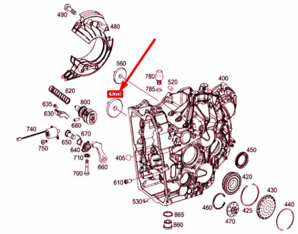 A2463716100 - NEW MERCEDES-BENZ A W176 TRANSFER LARGE OIL FUNNEL A2463716100 ORIGINAL