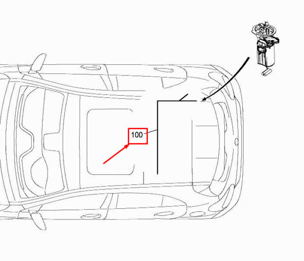 A2465400205 - NEW MERCEDES-BENZ A W176 FUEL TANK ELECTRIC HARNESS A2465400205