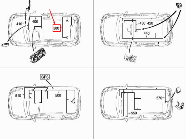 A2465400304 - New MERCEDES-BENZ B W246 Rear Speed Sensor Wiring Harness A2465400304