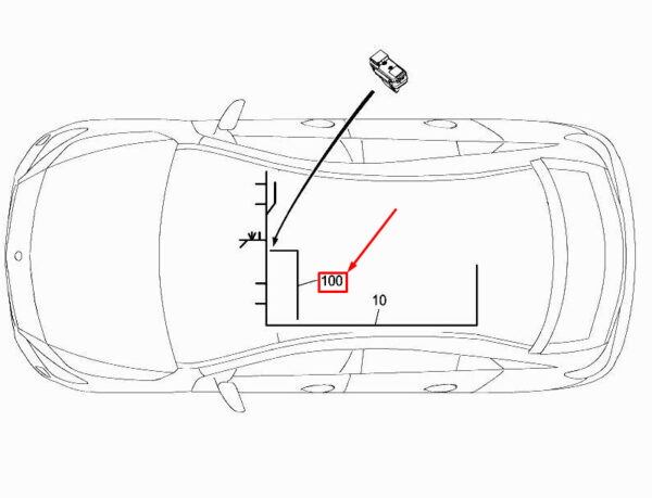 A2465402710 - New MERCEDES-BENZ CLA C117 Roof Electrical Wiring Harness A2465402710