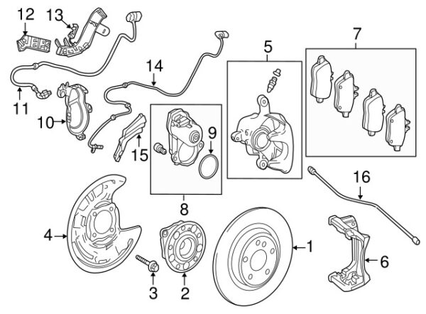 A2465460343 - Mercedes-Benz bracket for actuator of the parking brake left A2465460343