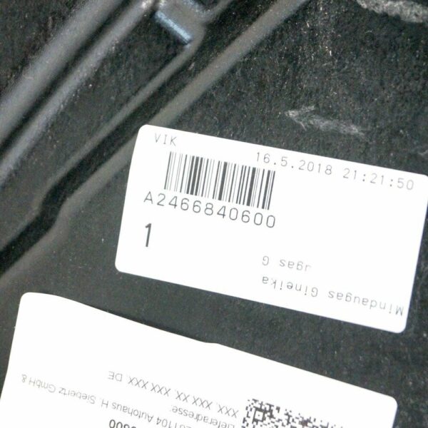 A2466840600 - NEW MERCEDES-BENZ B W246 MAIN FLOOR RIGHT COVER SUBSTRUCTURE A2466840600