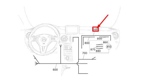 A2468200117 - Mercedes-Benz CLA C117 ETC System Antenna Harness A2468200117 NEW ORIGINAL
