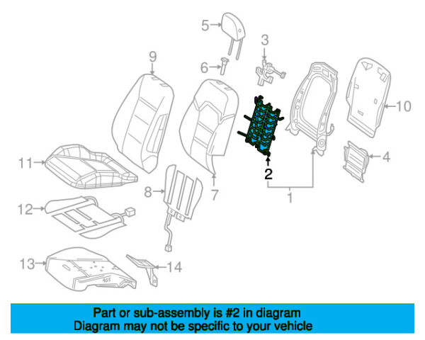 A2469140900 - Mercedes-Benz spring for backrest cushions front left A2469140900