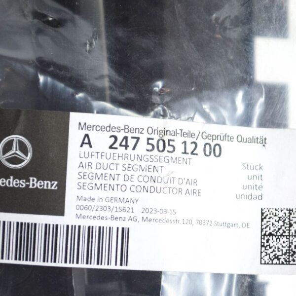 A2475051200 - Mercedes-Benz GLA H247 Radiator Air Channel Segment A2475051200 NEW